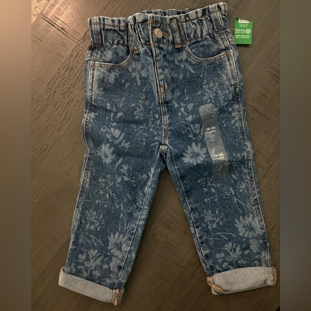 GAP Blue Floral Kids Jeans